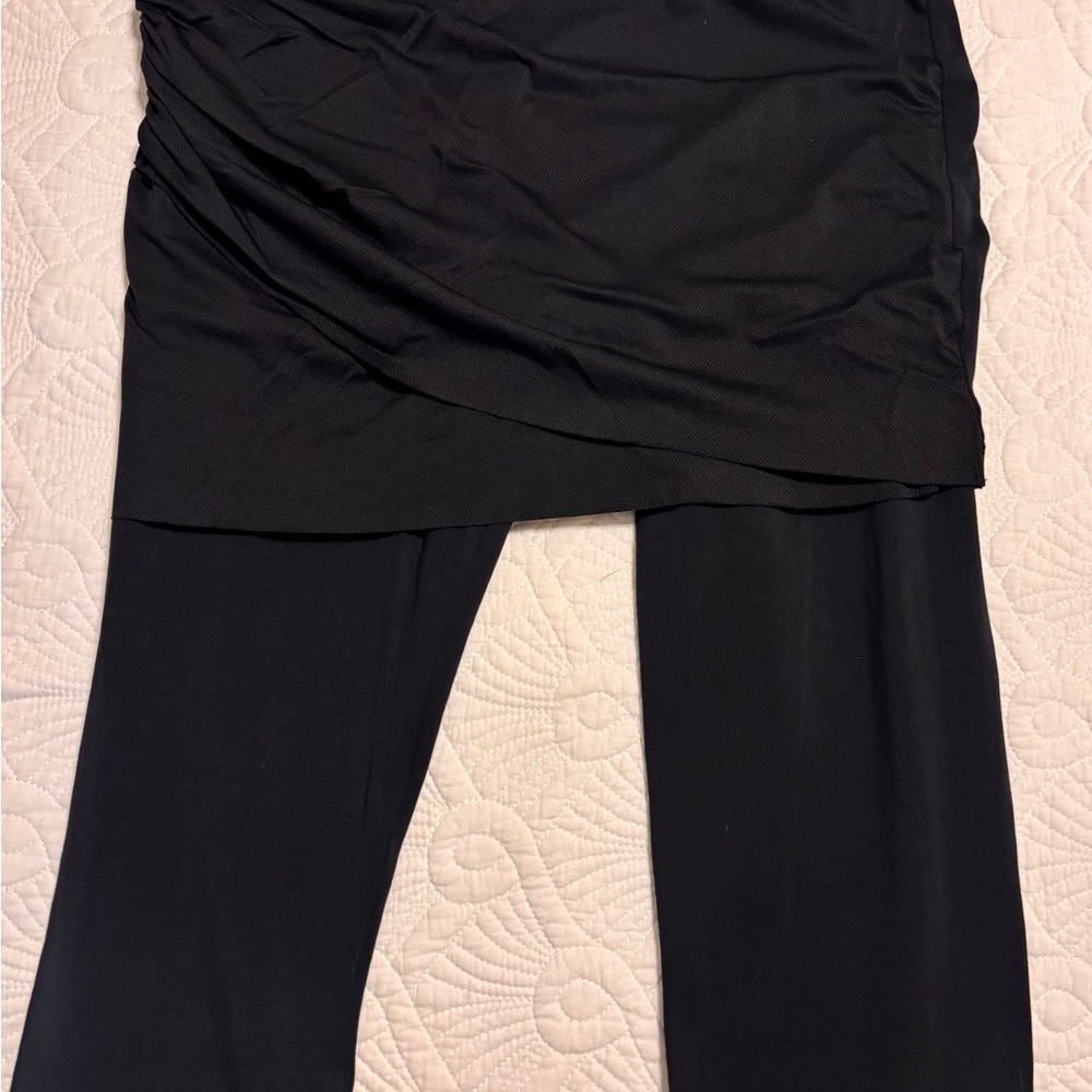CAbi Black Leggings with Built in Skort